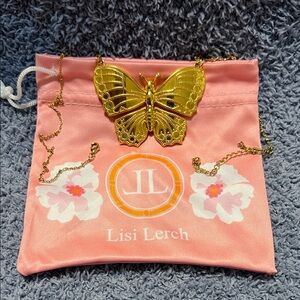 Lisi Lerch Haines Gold Butterfly Necklace